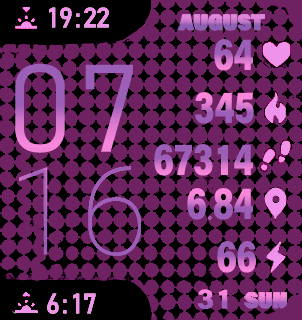 Girrls purple circles