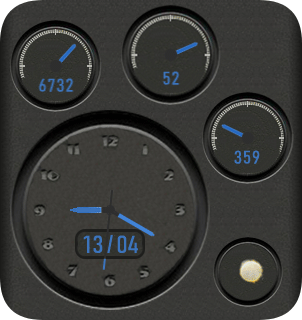 Analog black circles