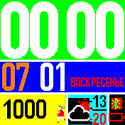 видно зелёные