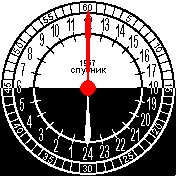 Sputnik 24h analog - black & white