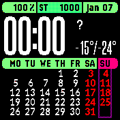 WeatherCalendar 24h (2026) Monday first