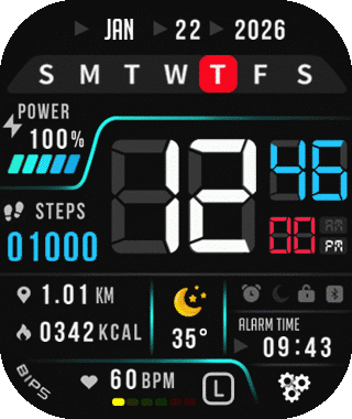 Neon Curves ( Amazfit Bip5 )