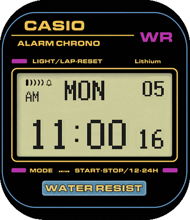 Casio F91 AOD