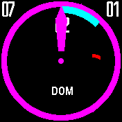 Analógico corazón rosa