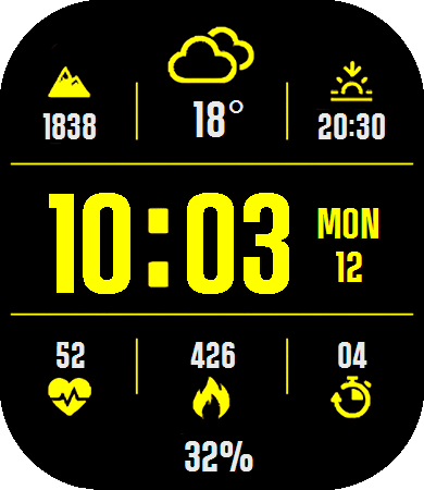 Garmin Yellow AOD