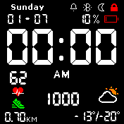 Digital Dark Colored v6.6.4 EN - MM/DD 12H