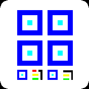 Squared White - Colorful v1