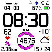 DIGITAL LIGHT v6.6.9.2 - PURPLE - ENG (12H/24H/MMDD/DDMM)