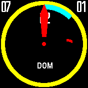 Analógico simple amarillo