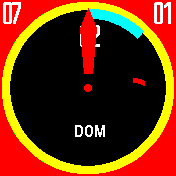 Analógico cubierta roja simple