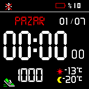 Dijital Hava Durumlu Saniyeli v.2