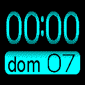 Blue con fecha en español