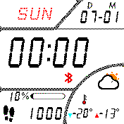 Casio White Gray without second