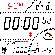 Casio White Gray with second