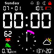 DUAL CLOCK Dark Colored v6.6.7 - PURPLE - (CZ-DE-EN-FR-HU-SK)