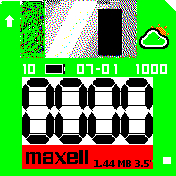 diskette green
