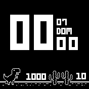 Dino Square Clock ITA