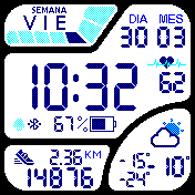 Digital 12h español sin sombras grados