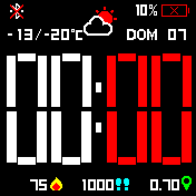 Digital White Red Big