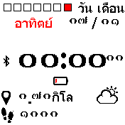 Thai number font v.2