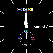 Fossil chrono second v1