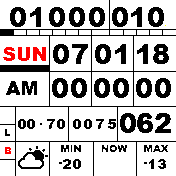 All black All info in Bold
