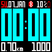 Lexface_EN24_cyan por Lexpok - Amazfit Bip | 🇺🇦 Catalogo de Watch faces ...