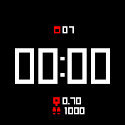 Digital Bip Simple Red