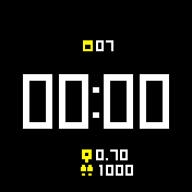 Digital Bip Simple Yellow Fixed