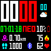 FreeRadicals watchface - czech version 