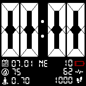Amazfit Bip BIG DIGITAL BLACK CZ FINAL v2