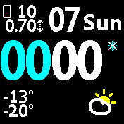 Simple blue white black