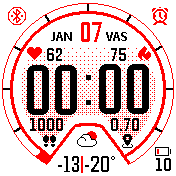 MyAmazFit White Red HUN (by Markn)