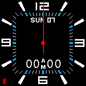 Digital Face Analog With Second