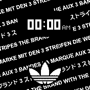 Adidas Black and White