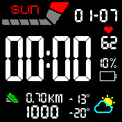 LCD mono Casio style dark