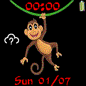Monkey Time Black 12h
