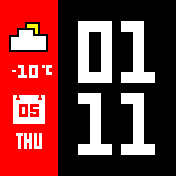 Pebble12/24h: multicolor sidebars available (6 versions, choose the style as you like) 