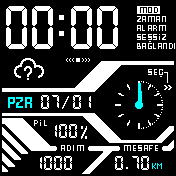 Analog ve Dijital saatli Hersey Var Turkce