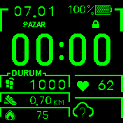 Sarı Dijital Her sey var Turkce