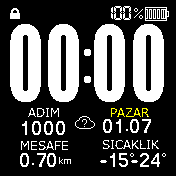 Kocaman saatli sade Turkce