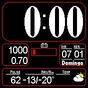 Digital rojo y negro 