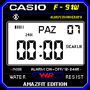Casio F-91w TR HAVA DURUMLU