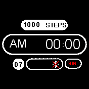 Simple black white watchface