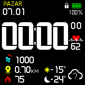 Çizgili Fontlu Hepsi Birarada Siyah Turkce