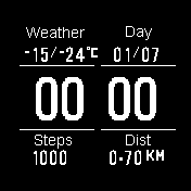 simple white watchface