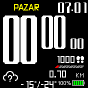 Dijital Fontlu Saniyeli Herseyli Siyah Turkce