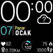 Kocaman Dijital saatli Ay ve Gun isimli Turkce