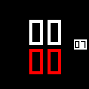 Simple red with date