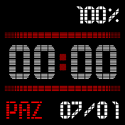 Büyük Dijital,Günlü,BT bildirim renkli,hava durumlu